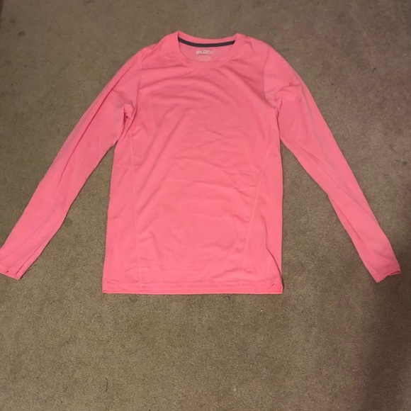 Pink Modest long sleeves activewear stretch Gym workout Lightweight Exercise top - Picture 4 of 16